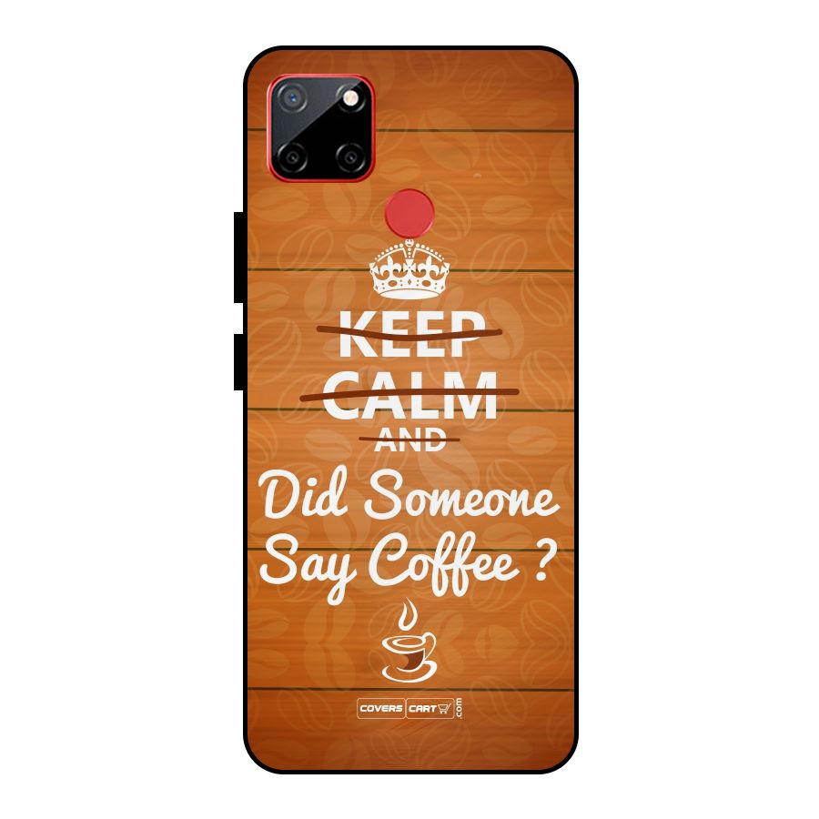 Coffee Ardour Metal Back Case for Realme C12