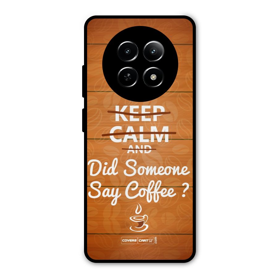 Coffee Ardour Metal Back Case for Realme Narzo 70x 5G