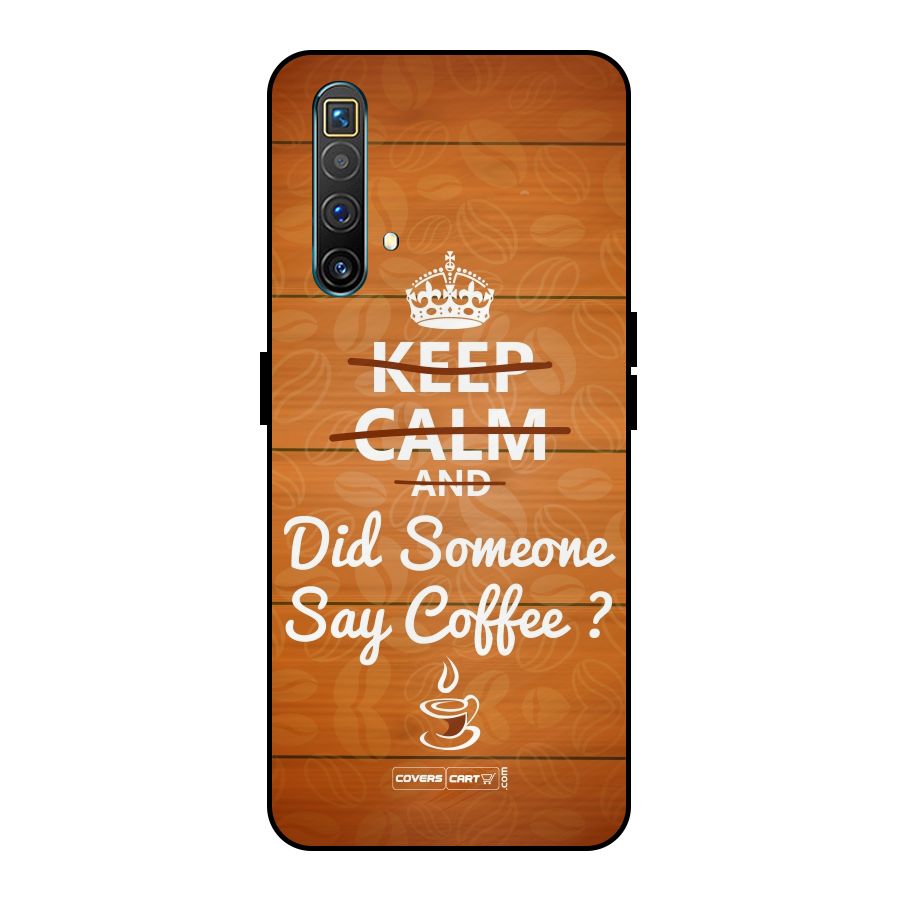 Coffee Ardour Metal Back Case for Realme X3