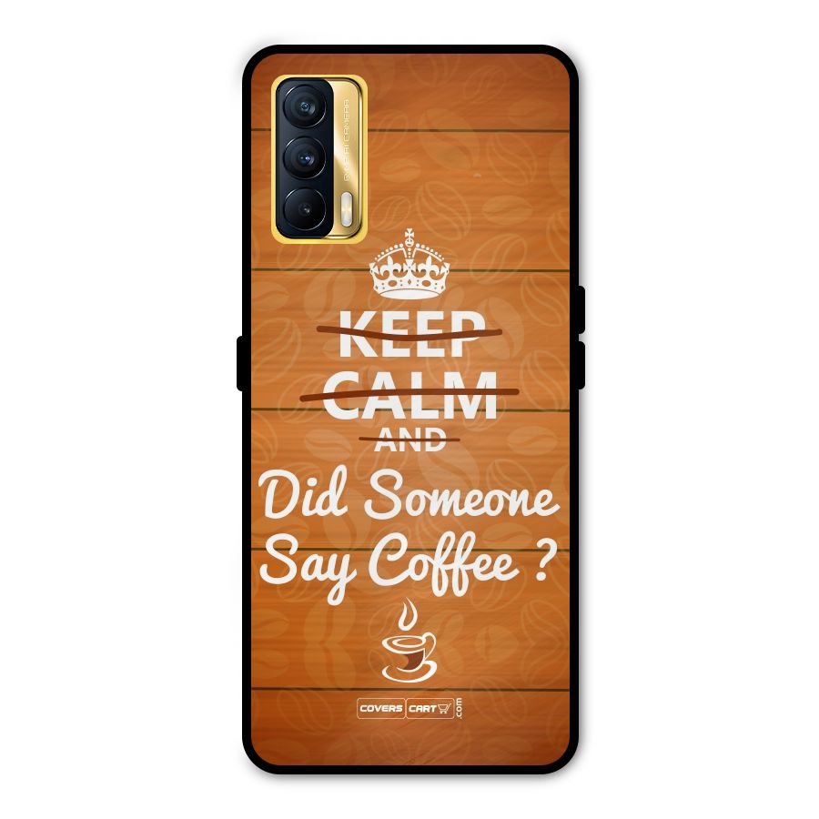 Coffee Ardour Metal Back Case for Realme X7