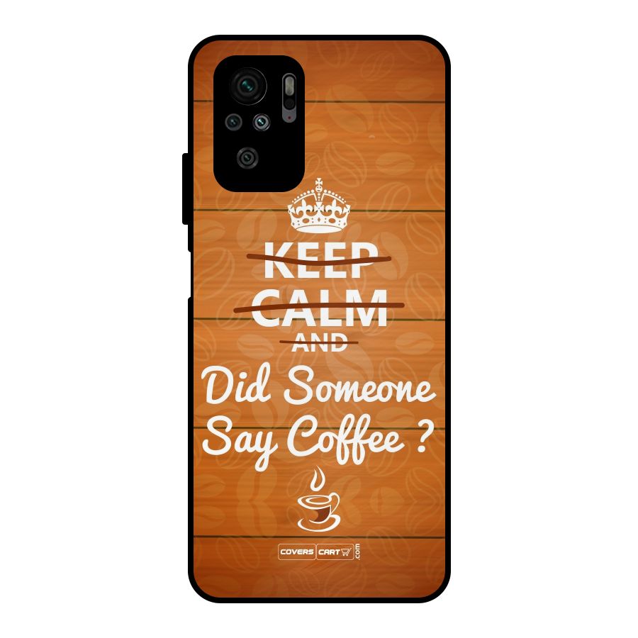 Coffee Ardour Metal Back Case for Redmi Note 10S