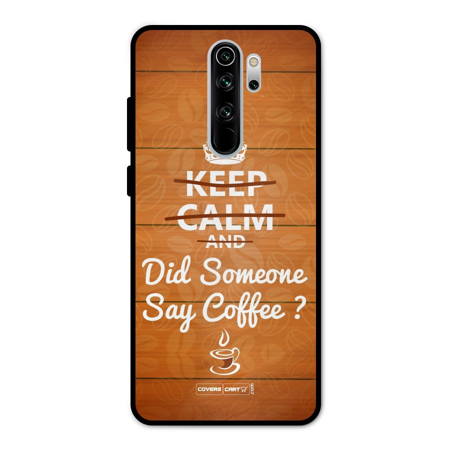 Coffee Ardour Metal Back Case for Redmi Note 8 Pro