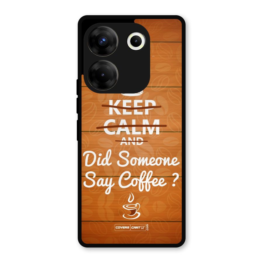 Coffee Ardour Metal Back Case for Tecno Camon 20 Pro
