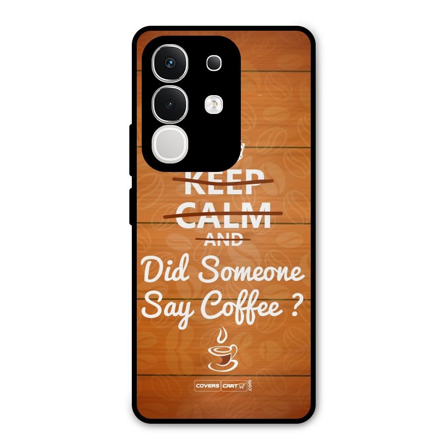 Coffee Ardour Metal Back Case for Vivo T4x