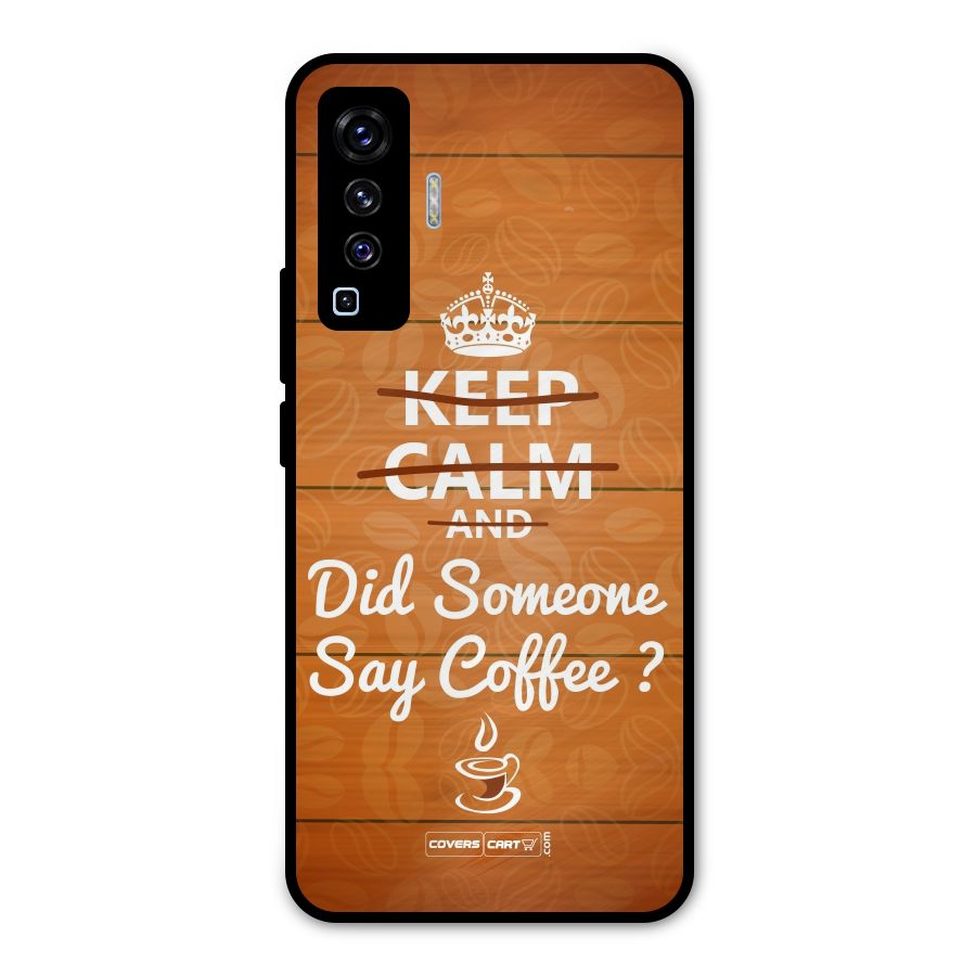 Coffee Ardour Metal Back Case for Vivo X50