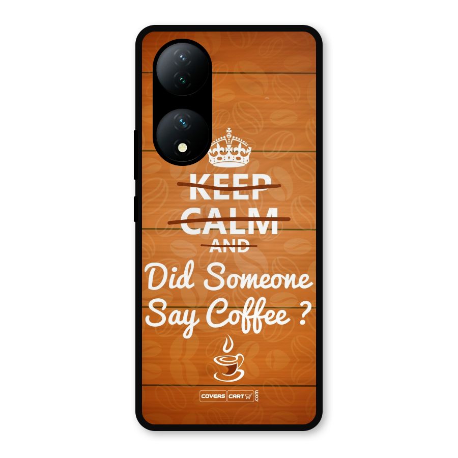 Coffee Ardour Metal Back Case for Vivo Y100