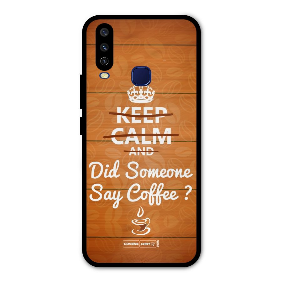 Coffee Ardour Metal Back Case for Vivo Y15