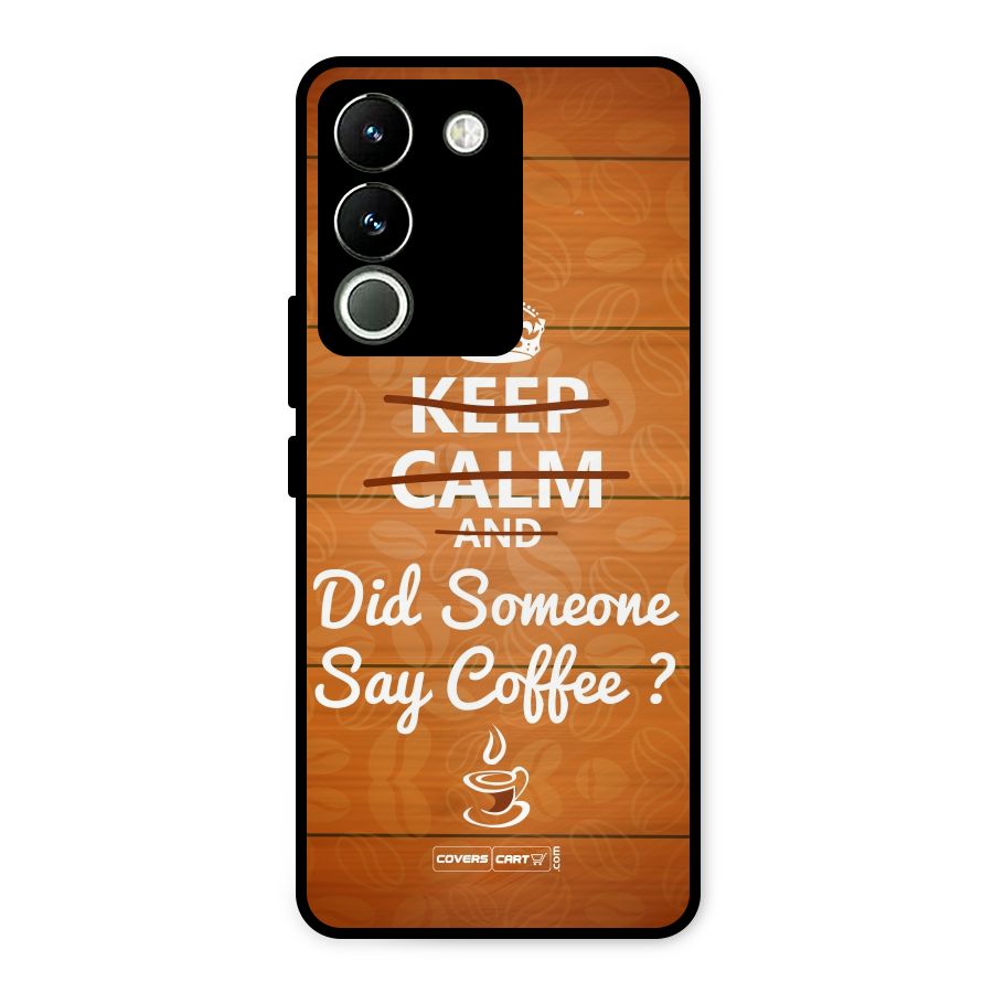 Coffee Ardour Metal Back Case for Vivo Y200