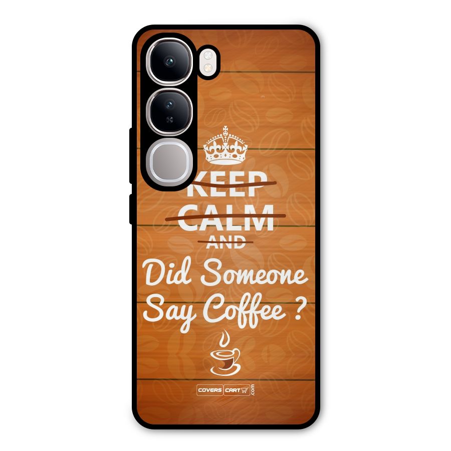 Coffee Ardour Metal Back Case for Vivo Y300