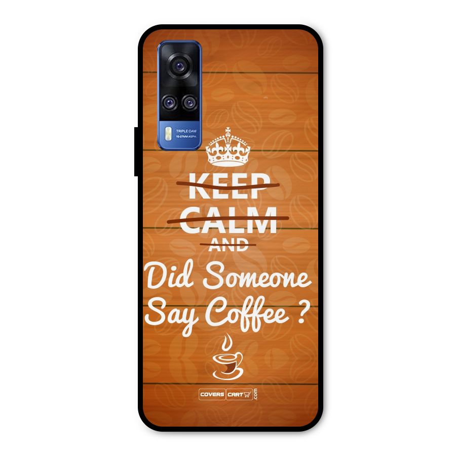 Coffee Ardour Metal Back Case for Vivo Y51A