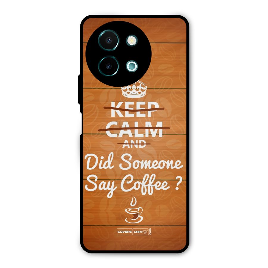 Coffee Ardour Metal Back Case for Vivo Y58