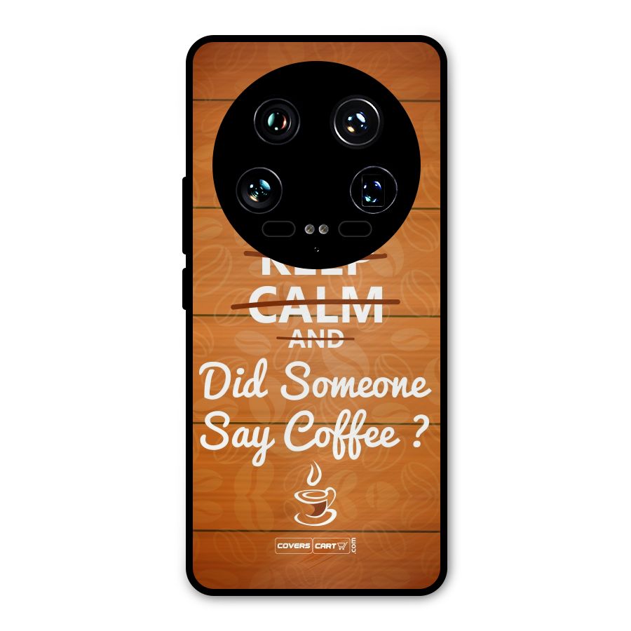 Coffee Ardour Metal Back Case for Xiaomi 14 Ultra