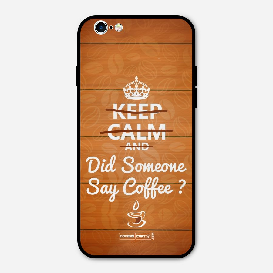Coffee Ardour Metal Back Case for iPhone 6 6s