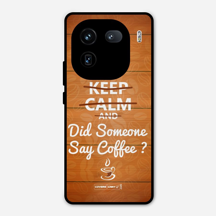 Coffee Ardour Metal Back Case for iQOO 12