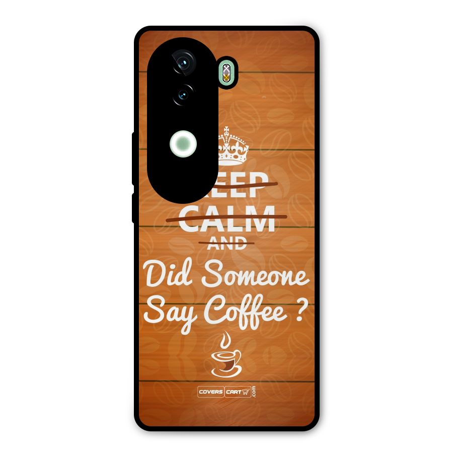 Coffee Ardour Metal Back Case for iQOO Z9s