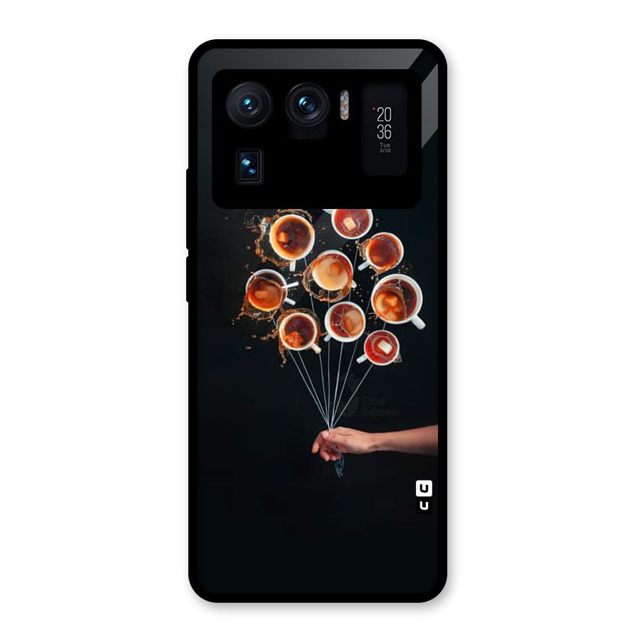Coffee Balloon Glass Back Case for Mi 11 Ultra