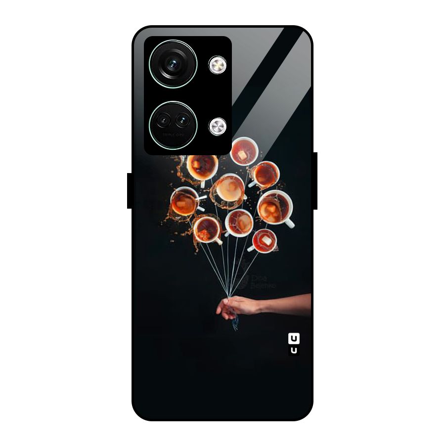 Coffee Balloon Glass Back Case for Oneplus Nord 3