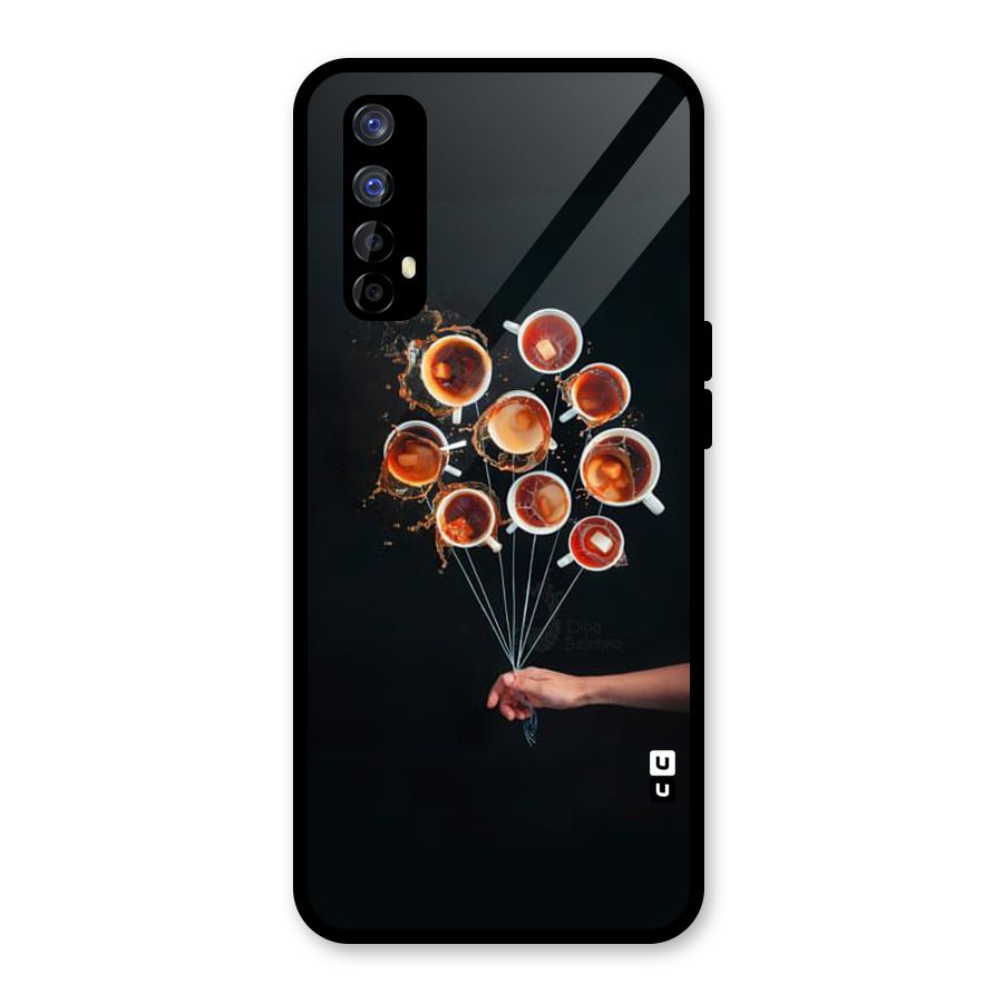 Coffee Balloon Glass Back Case for Realme 7