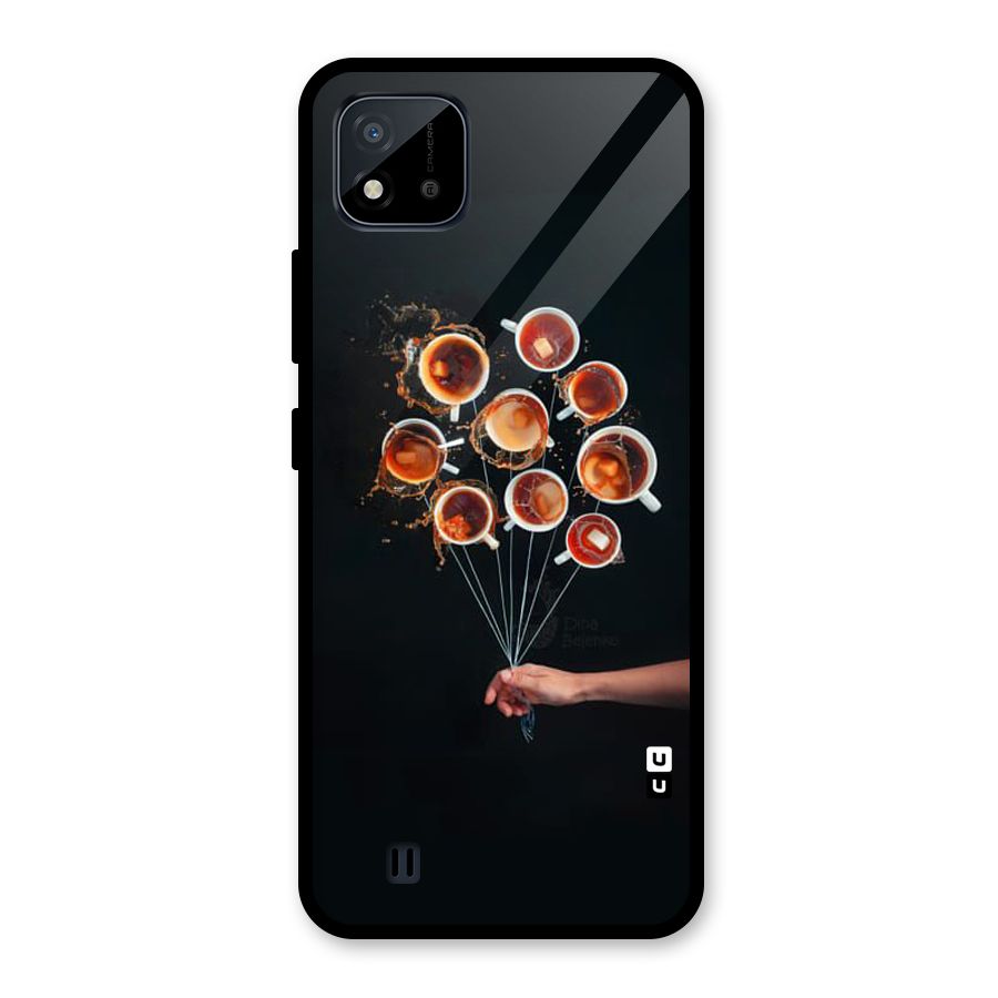 Coffee Balloon Glass Back Case for Realme C11 2021