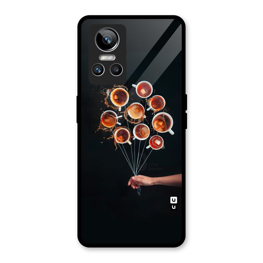 Coffee Balloon Glass Back Case for Realme GT Neo 3