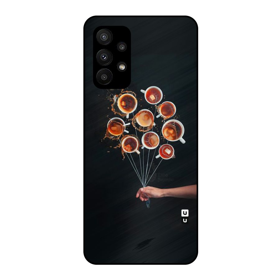 Coffee Balloon Metal Back Case for Galaxy A23