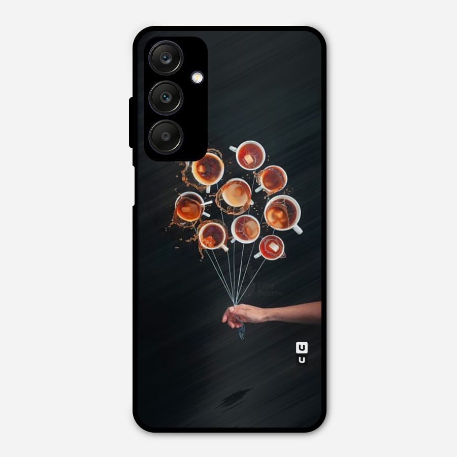 Coffee Balloon Metal Back Case for Galaxy A25 5G