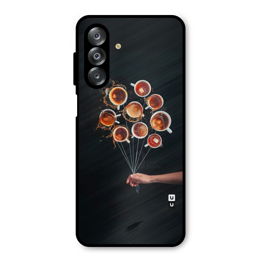 Coffee Balloon Metal Back Case for Galaxy A26