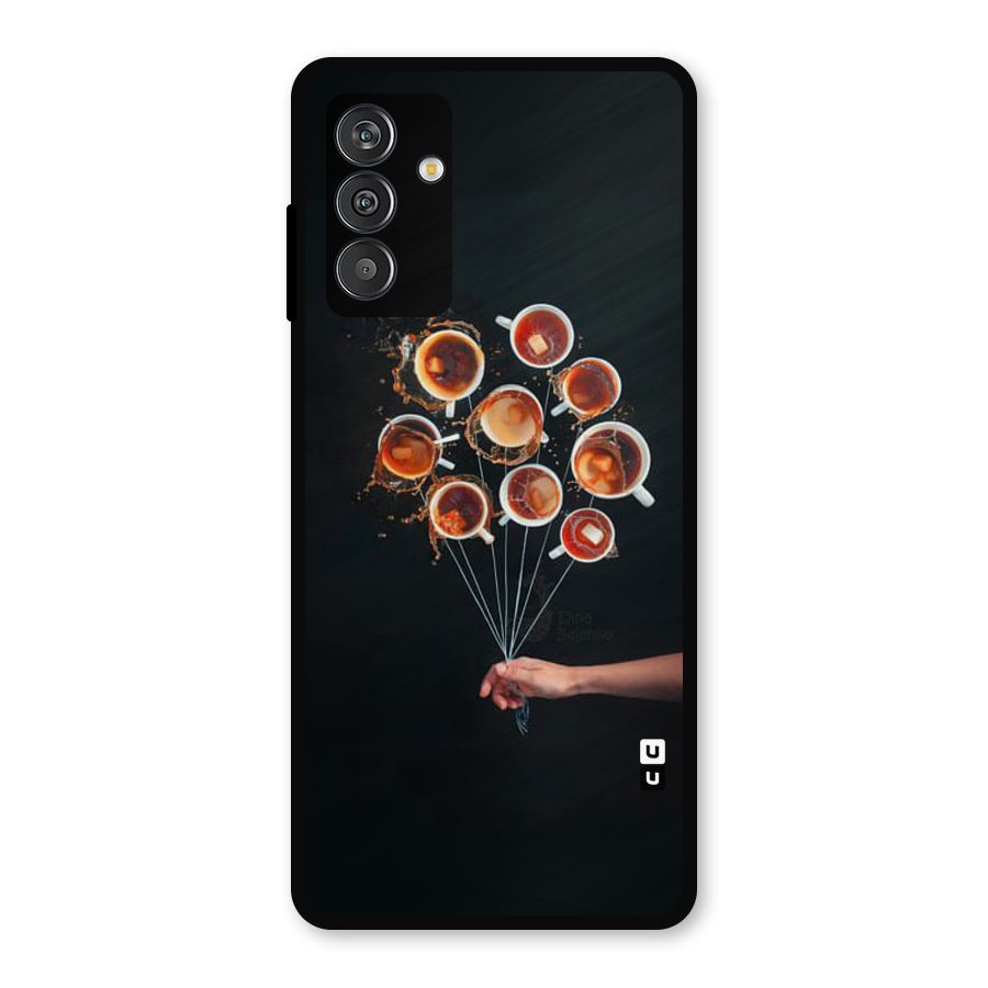 Coffee Balloon Metal Back Case for Galaxy F13