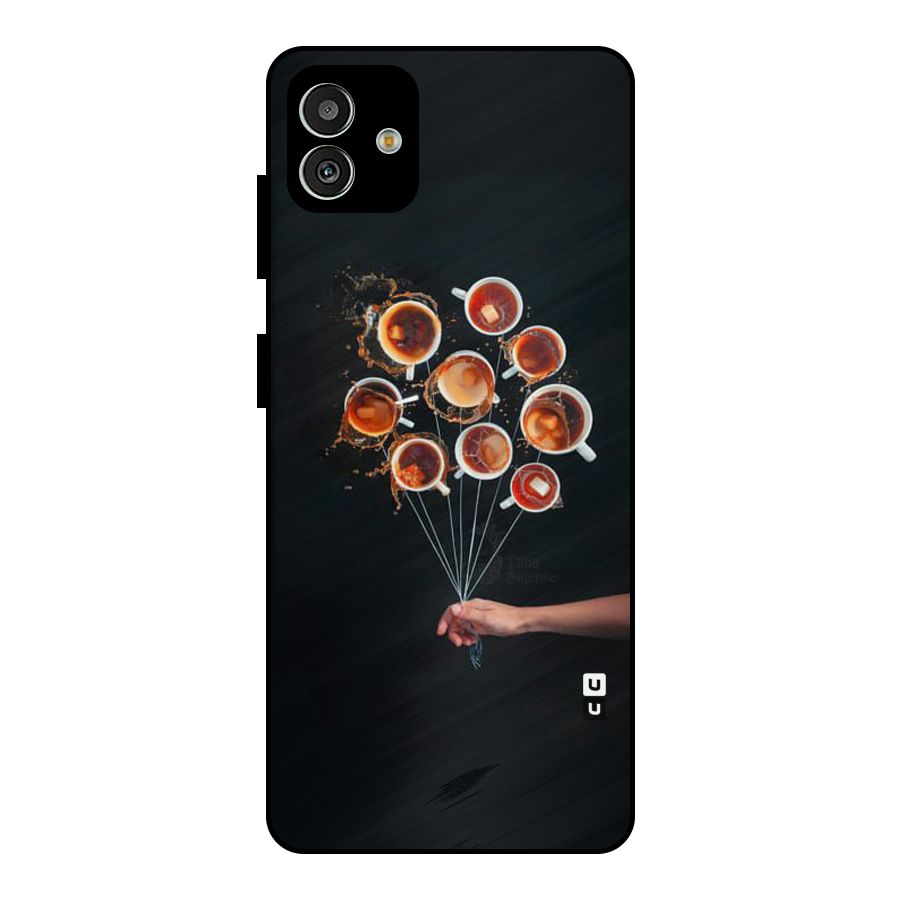 Coffee Balloon Metal Back Case for Galaxy M13 5G