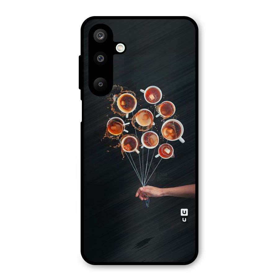 Coffee Balloon Metal Back Case for Galaxy M16