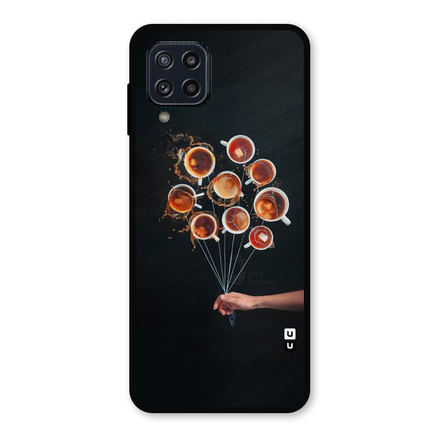Coffee Balloon Metal Back Case for Galaxy M32