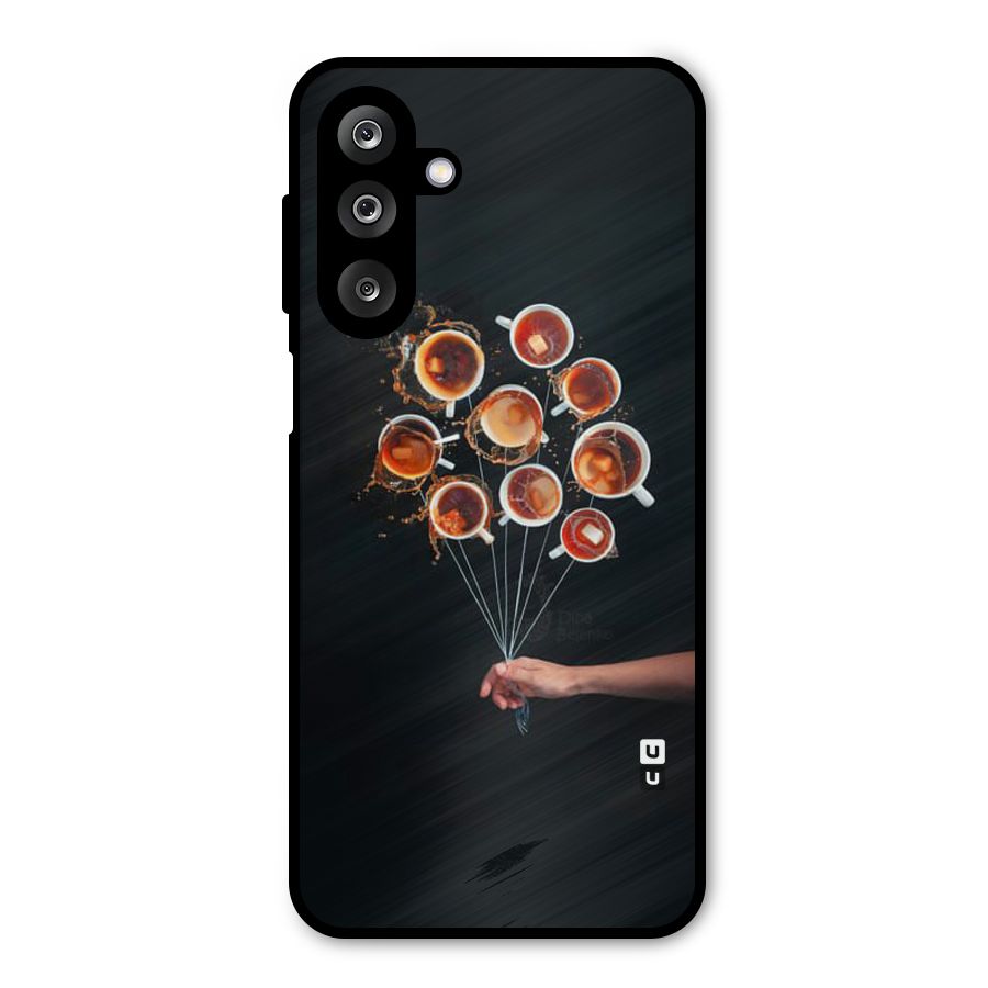 Coffee Balloon Metal Back Case for Galaxy M36