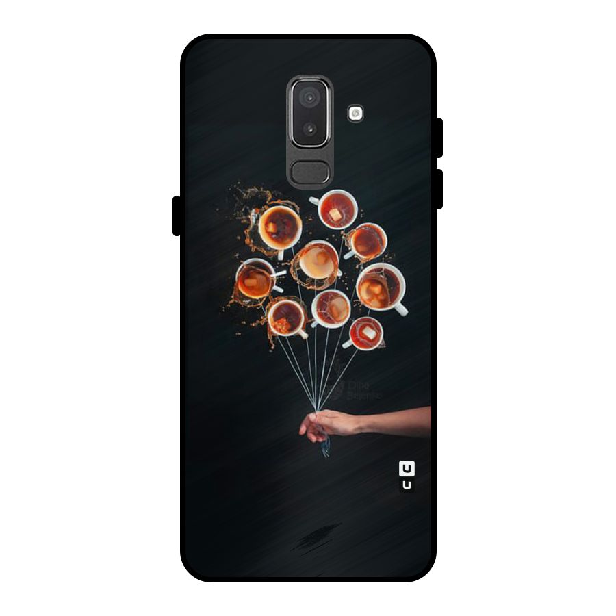 Coffee Balloon Metal Back Case for Galaxy On8 (2018)