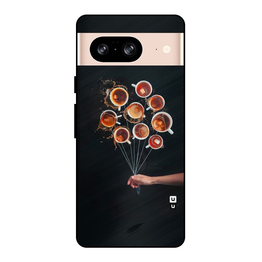 Coffee Balloon Metal Back Case for Google Pixel 8
