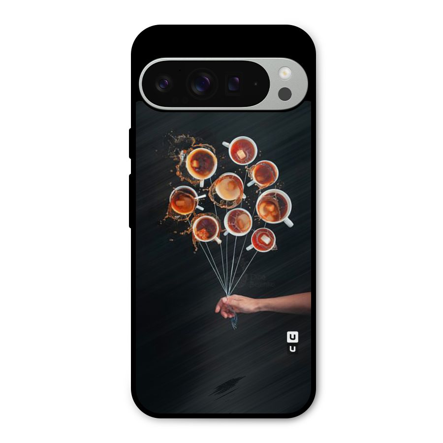 Coffee Balloon Metal Back Case for Google Pixel 9 Pro XL