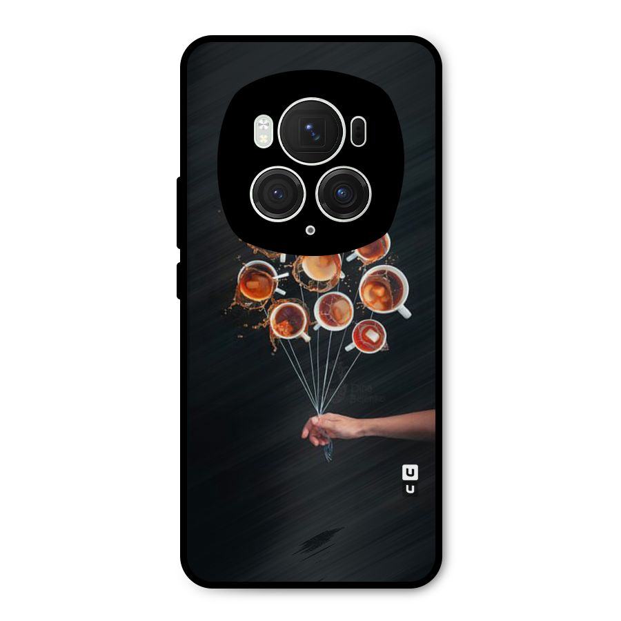 Coffee Balloon Metal Back Case for Honor Magic6 Pro