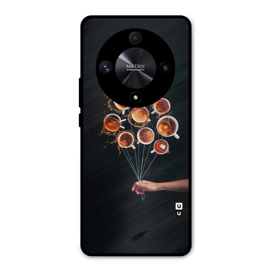 Coffee Balloon Metal Back Case for Honor X9b
