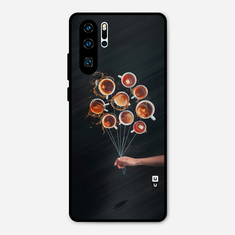 Coffee Balloon Metal Back Case for Huawei P30 Pro