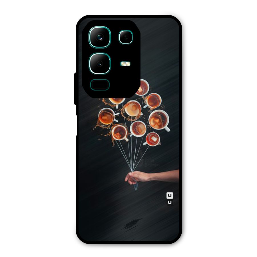 Coffee Balloon Metal Back Case for Infinix Note 50x