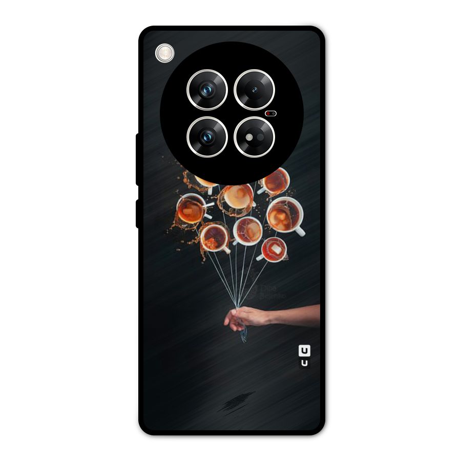 Coffee Balloon Metal Back Case for Infinix Zero 40 5G