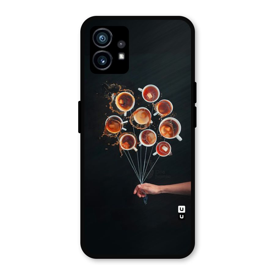 Coffee Balloon Metal Back Case for Nothing Phone 1