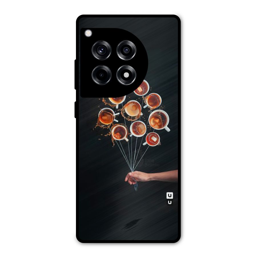 Coffee Balloon Metal Back Case for OnePlus 12R