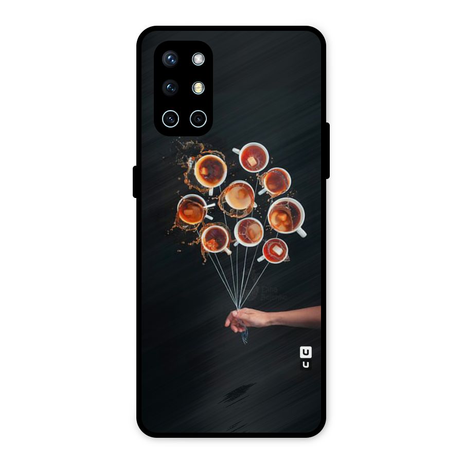 Coffee Balloon Metal Back Case for OnePlus 9R