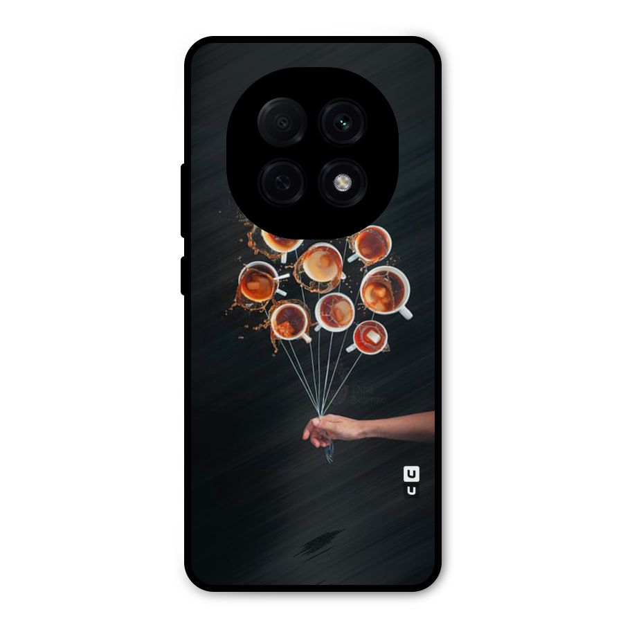 Coffee Balloon Metal Back Case for Oppo F29 Pro