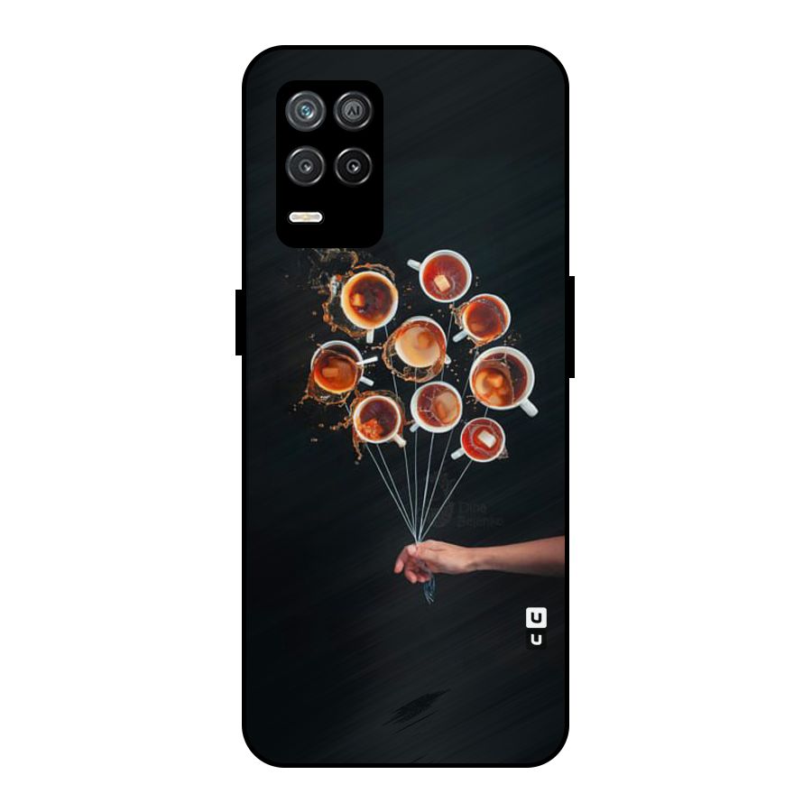 Coffee Balloon Metal Back Case for Realme 8 5G