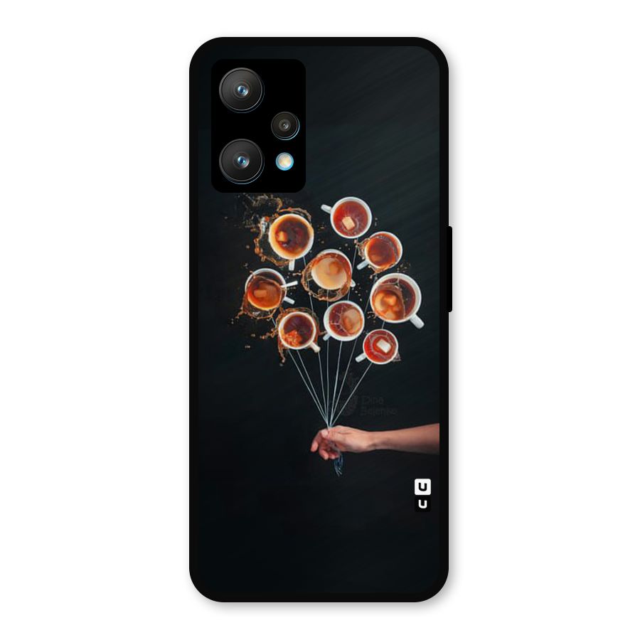 Coffee Balloon Metal Back Case for Realme 9 Pro Plus 5G
