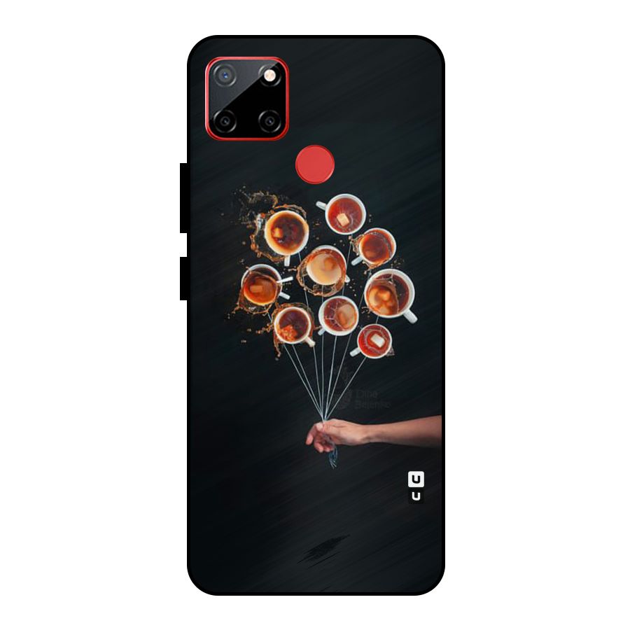 Coffee Balloon Metal Back Case for Realme C12