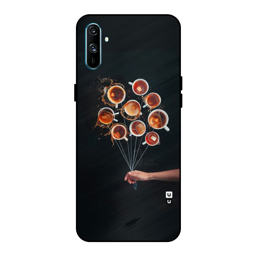 Coffee Balloon Metal Back Case for Realme C3