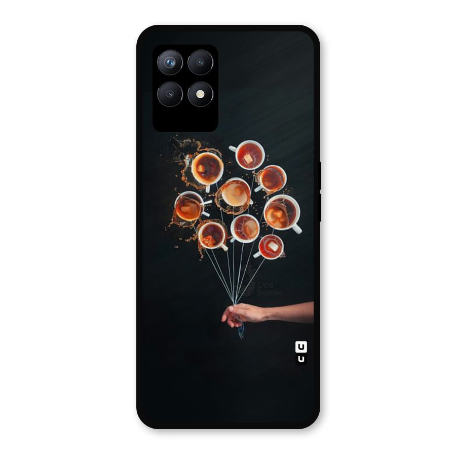 Coffee Balloon Metal Back Case for Realme Narzo 50
