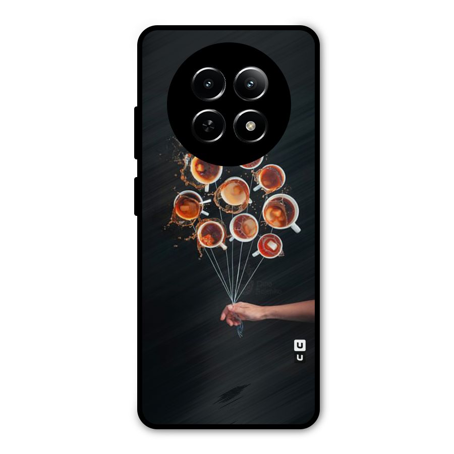 Coffee Balloon Metal Back Case for Realme Narzo N65